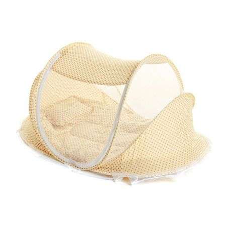 Baby Bed Mosquito Net Tent - Khaki Gold