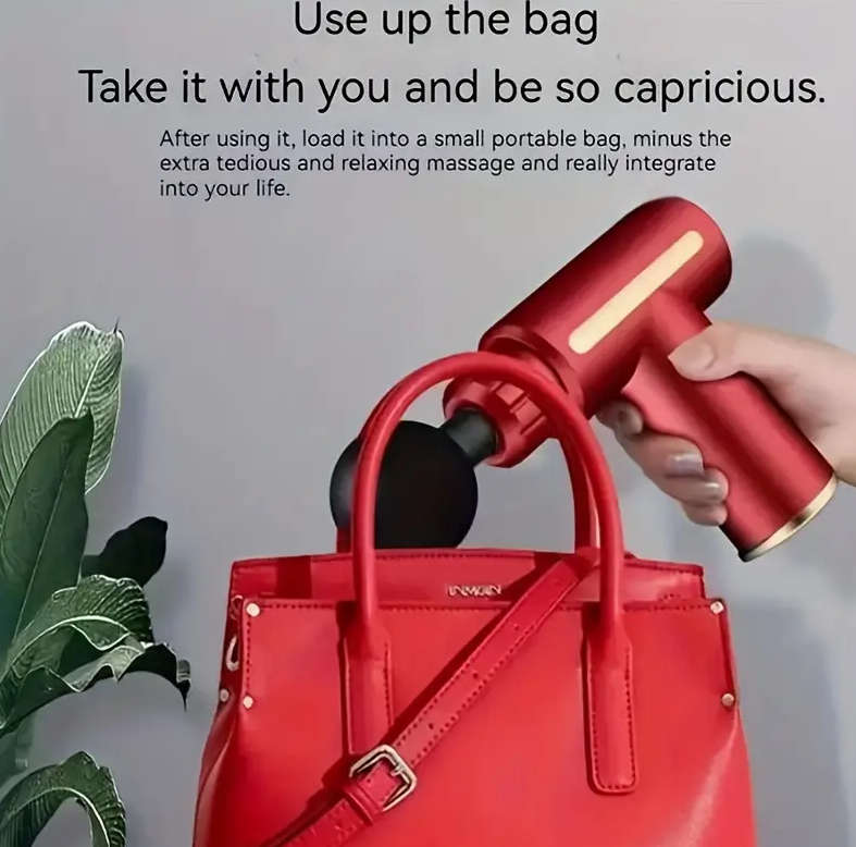 Portable Handheld Massager - Red