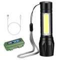 USB Rechargeable Mini Torch with Zoom Function