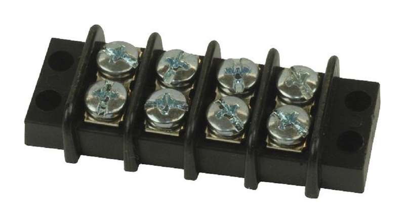 Molex (38770-0104) Panel Mount Barrier Terminal Block, 2 Row, 4 Ways