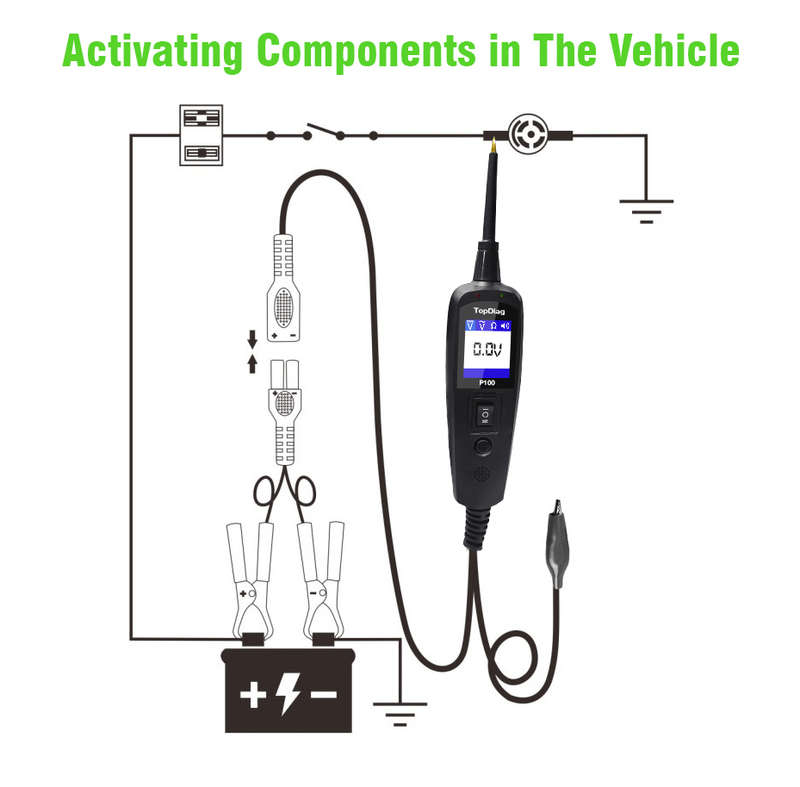 TopDiag P100 Automotive Circuit Tester