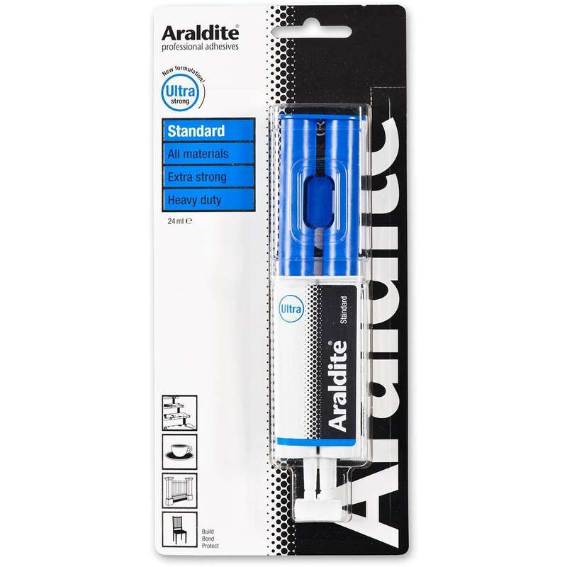Araldite (ARA400003) Adhesive, Epoxy, Room Temperature, Syringe, 24 ml