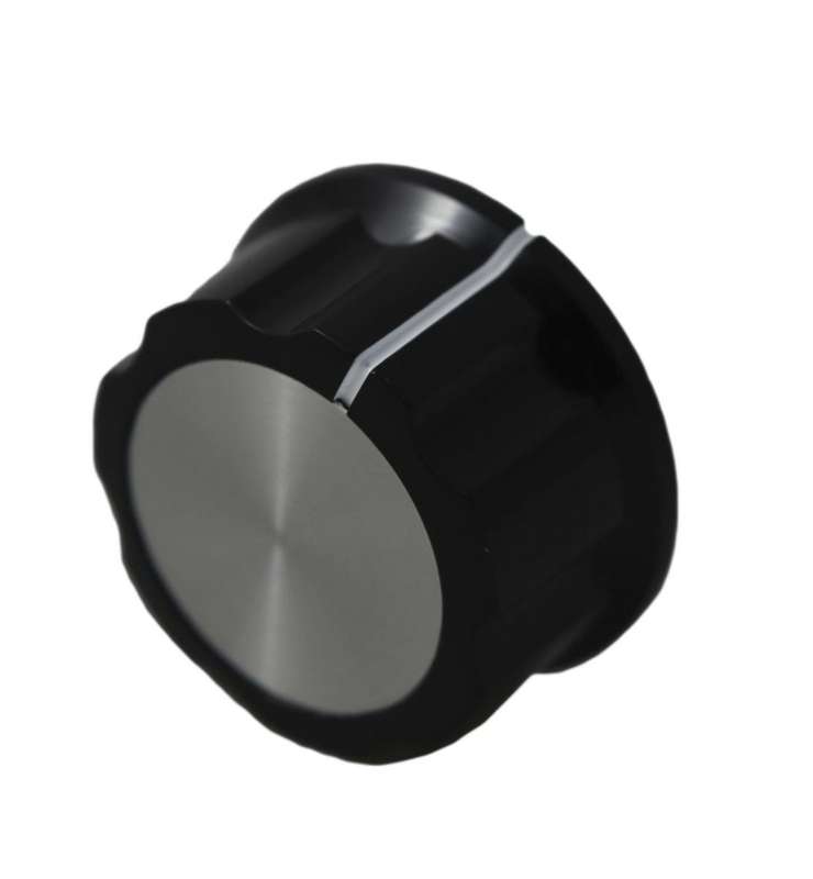 Multicomp Pro (CF-X2-M-S(6.4)E) Knob, Round Shaft, 6.4 mm, Plastic