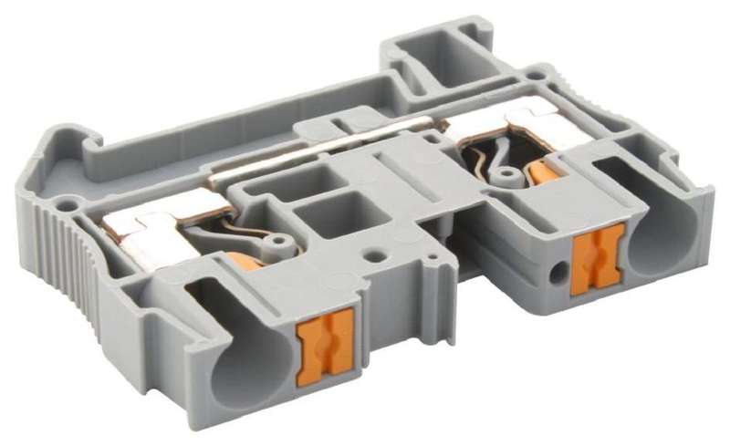 Phoenix Contact (PT 6) DIN Rail Mount Terminal Block, 2 Ways, 20 AWG