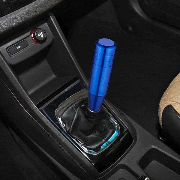 Universal 18cm Blue Mugen Gear Shift Knob in High-Quality Aluminum Alloy