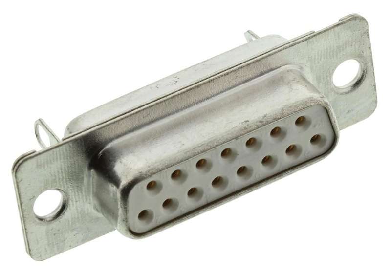 Amphenol (DA15S064HTLF) D Sub Connector, Receptacle, FCI D, 15 Contacts
