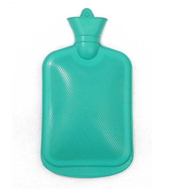 Bulk Pack x 2 Rubber Ribbed Hot Water Bottle - 2 Litre