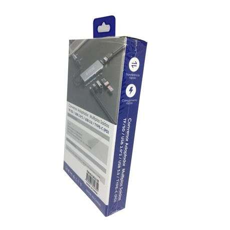 AOWEIXUN ORVESION Converter Adapter - TF+SD+USB 2.0x2+3.0+TYPE-C+PD