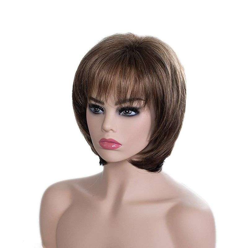 Dark Brown Mixed Blonde Pixie Cut Wig