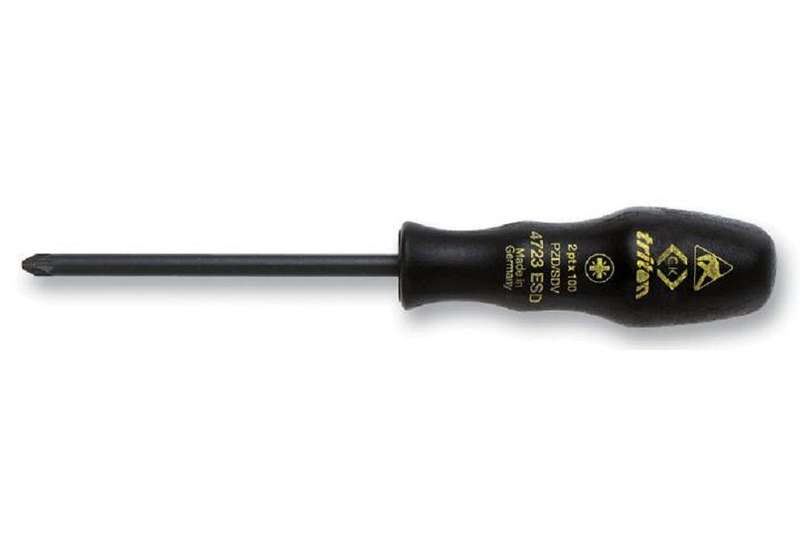 CK Tools (T4723ESD 2) Screwdriver, Pozidriv, PZ2, 100 mm Blade, 200mm