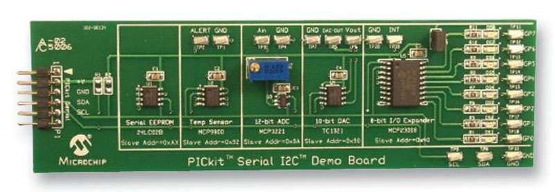 Microchip (PKSERIAL-I2C1) Demonstration Board, PICkit Serial I2C
