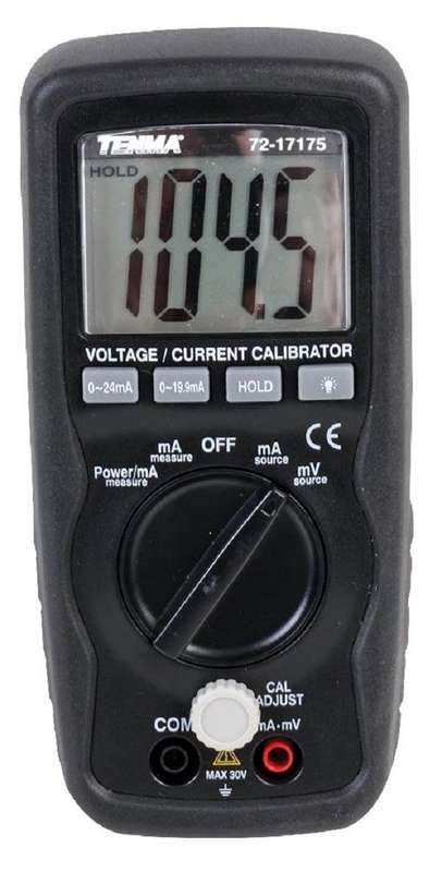 Tenma (72-17175) Calibrator, (0.25% FS +1 Digit), (0.5%FS + 1 Digit)
