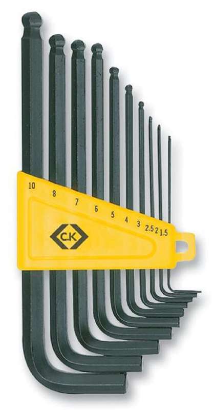 CK Tools (4443M) 10 Piece Metric Hexagon Key Set