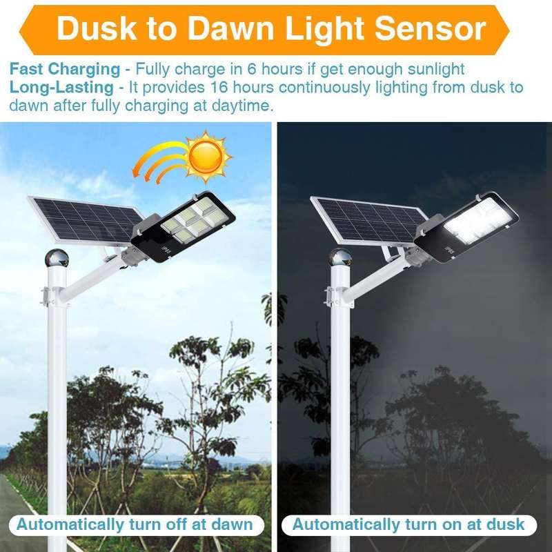 400w LED Solar Street Light with Bracket & Pole
