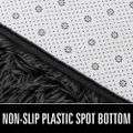 Light fluffy shaggy Rug/Carpet 150X200CM - Black