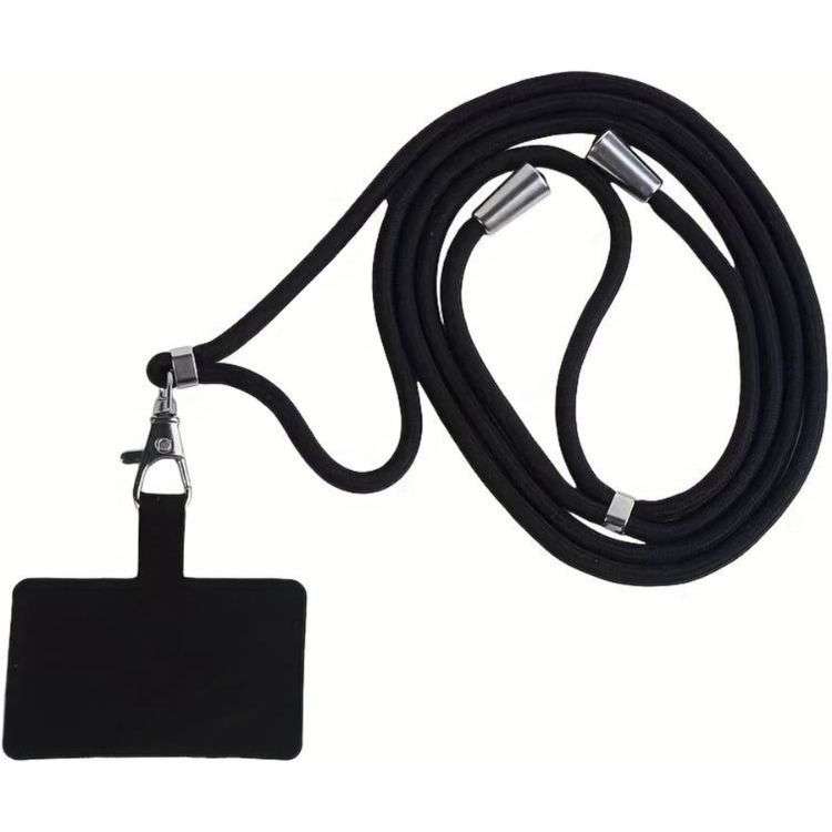 Cell Phone Lanyard Crossbody Adjustable Nylon Neck Strap - Black