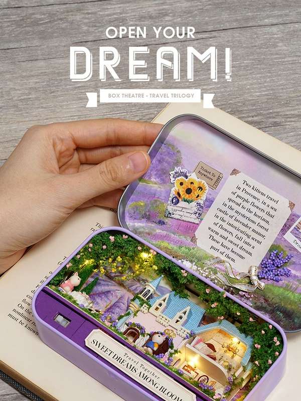 Cuteroom Diy Miniature Box House - Sweet Dreams Among Flowers