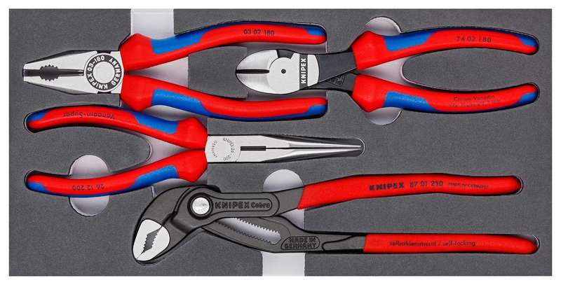 Knipex (00 20 01 V15) Plier Set, Basic, 4 Piece