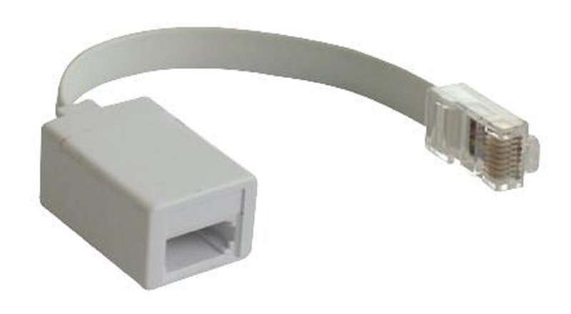 Pro Signal PSG90339 Telephone Modular Cable, Crimp Socket, White