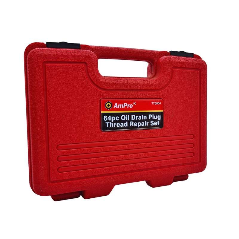 Ampro 64 Piece Oil Drain Plug Thread Repair Set