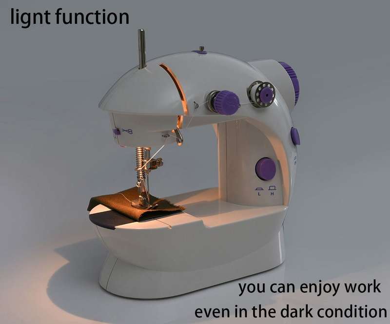 Portable Sewing Machine With Foot Pedal & Light & Line Cutter
