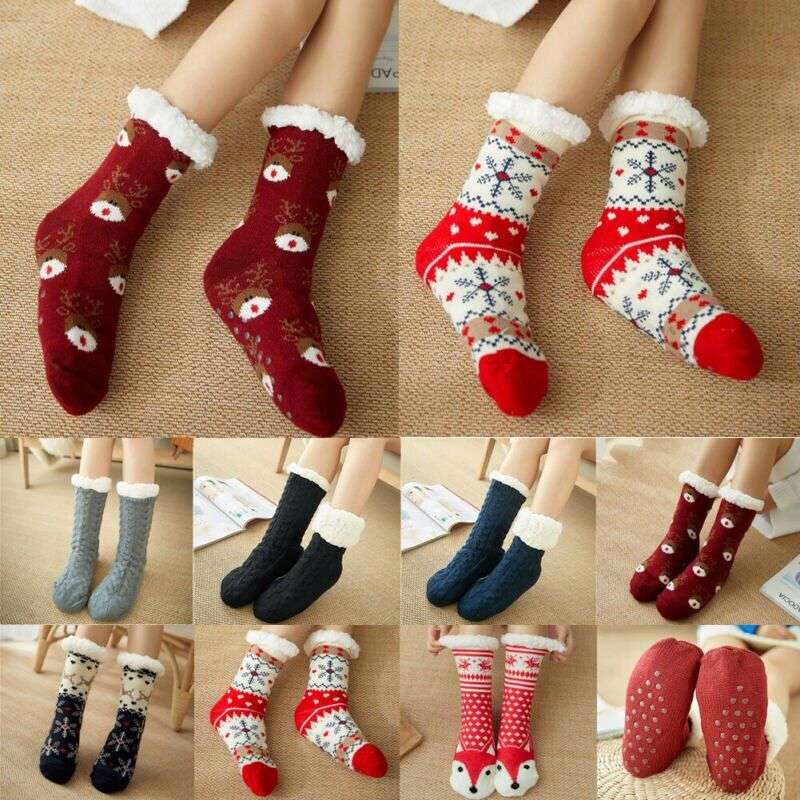 Women Thick Boots Heat Socks Cold Weather-Assorted 3- PACK