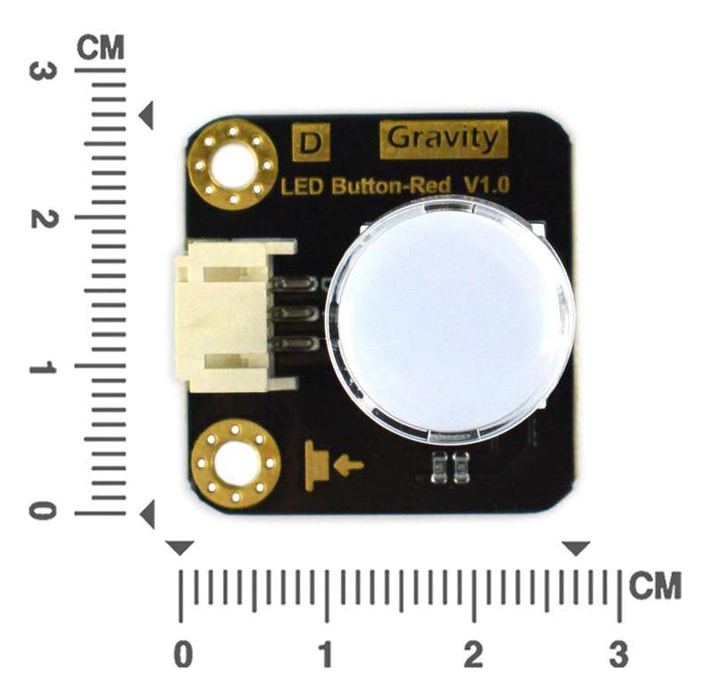 DFRobot (DFR0785-R) LED Button, Gravity, Red, Arduino Board