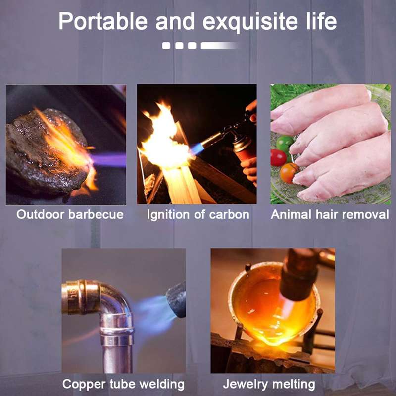 Multifunctional Piezo Ignition Gas Butane Torch