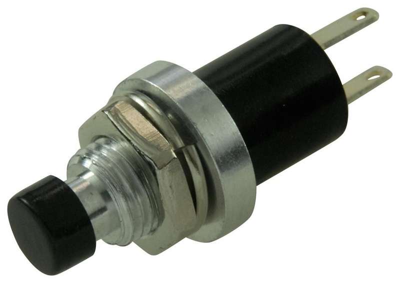 Multicomp Pro (Switch Black Push To Break.) Pushbutton Switch, 7 mm,