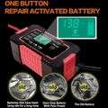 12V Car Intelligent Pulse Repair Battery Charger with LCD Screen Display 6A