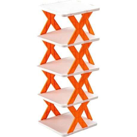 5 Tier Cross Shaped Foldable Shoe Organizer
