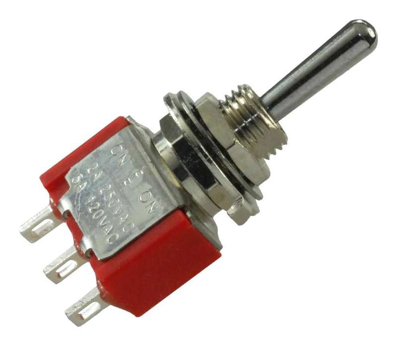 Multicomp Pro (1MS3T1B1M1QE) Toggle Switch, On-Off-On, SPDT, 5 A