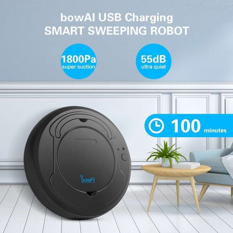 bowAI USB Charging Smart Robot Vacuum Cleaner