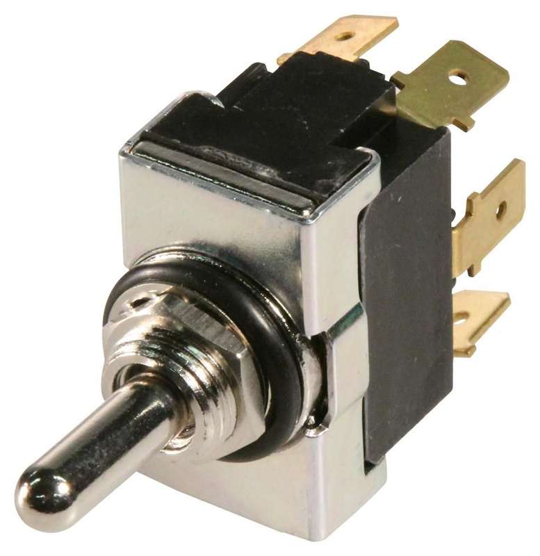 Te Connectivity (AWTS1504) Toggle Switch, (On)-Off-(On), DPDT, 20 A