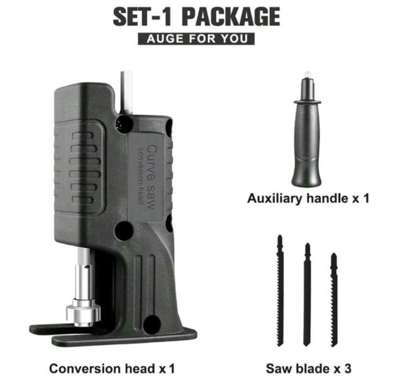 Reciprocating Saw Conversion Head for Woodworking - Transform your electric drill into a Saw