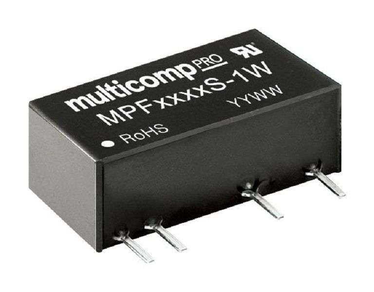 Multicomp Pro (MPF0509S-1W) Isolated Through Hole DC/DC Converter, Output