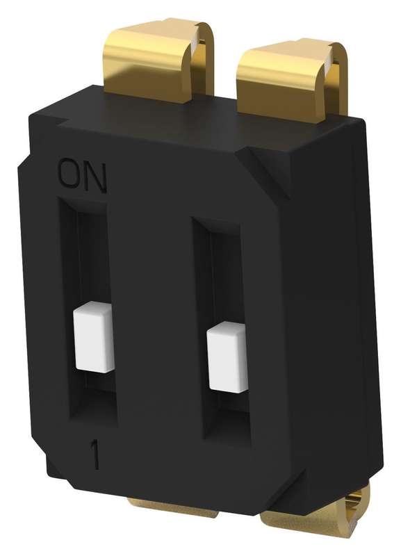Alcoswitch (EDS02SNRSTU04Q) DIP / SIP Switch, SPST, 24 V, 25 mA