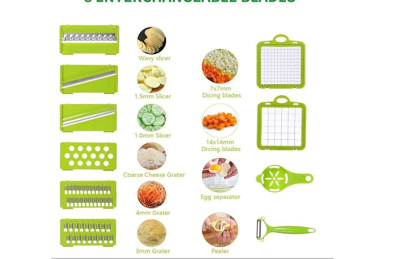 14 Pieces vegetable slicer