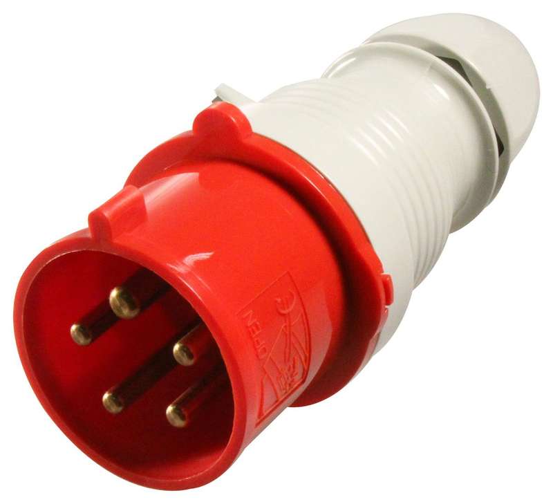 Walther (230) Pin & Sleeve Connector, 32 A, 400 V, Cable Mount, Plug