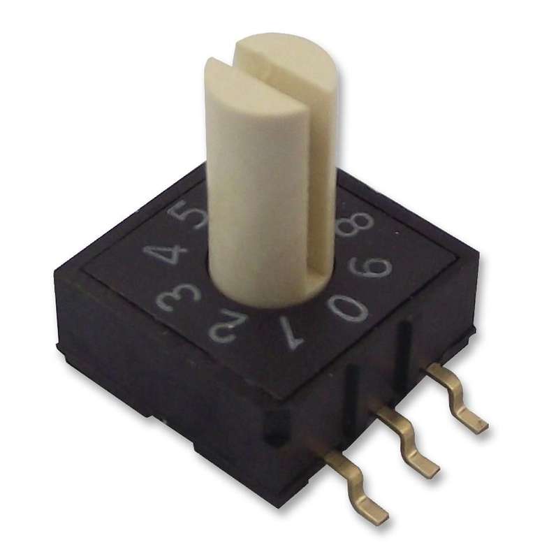 Multicomp Pro (MCRM2HAF-10R-V-B) Rotary Coded Switch, Surface Mount, 25 mA