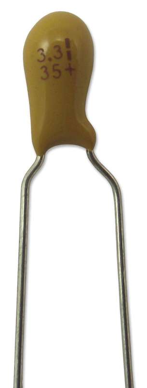 Multicomp Pro (MCCB1V106M2DCB) Tantalum Capacitor, 10 µF, 35 V, ± 20%