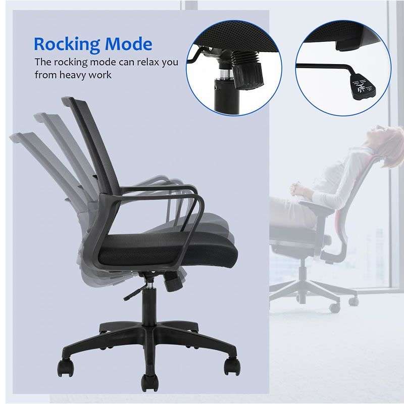 Ergonomic Mid-Back Mesh Computer Desk Chair