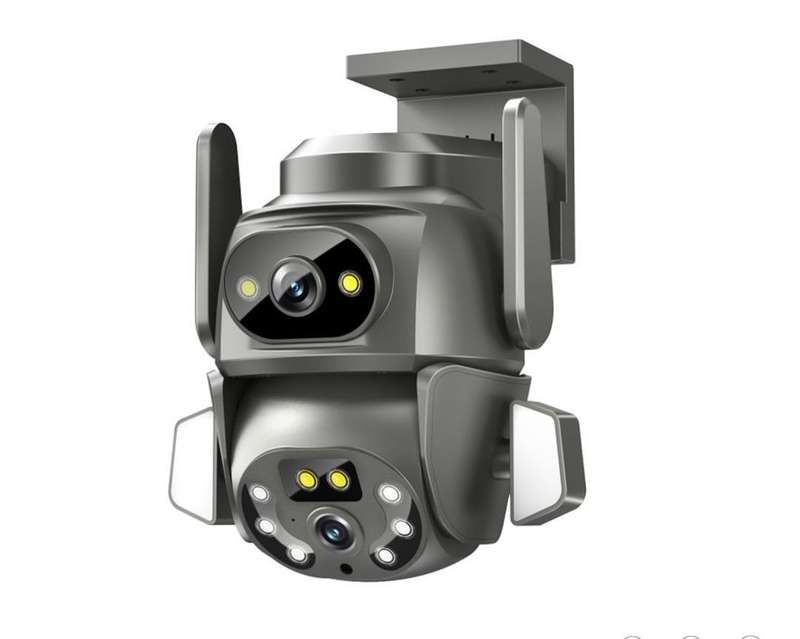360 Degree Surveillance Camera Black With App Control