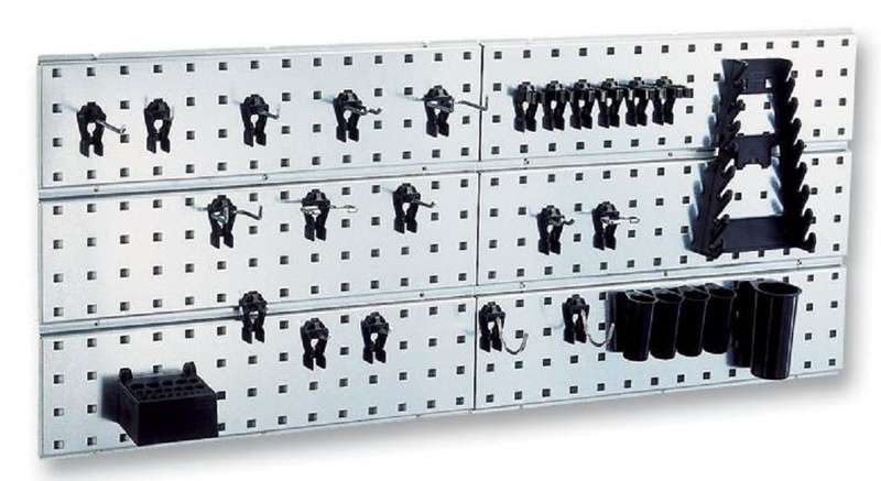Raaco (109659) Wall Panel, 44 Clips, Steel
