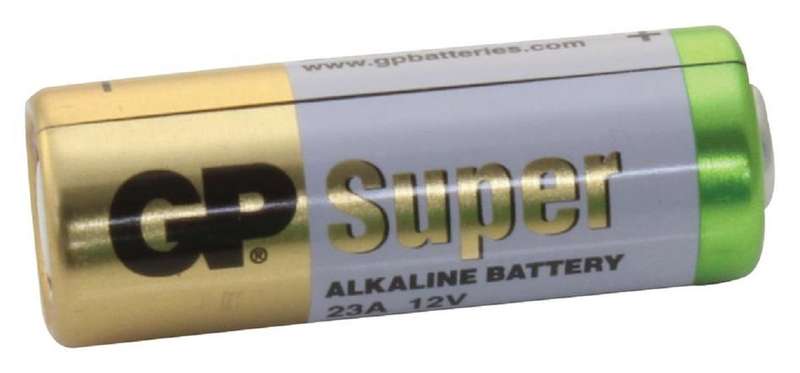 GP Batteries (GP23A) Ultra, Single Cell, 12 V, 23A, Alkaline, 55 mAh
