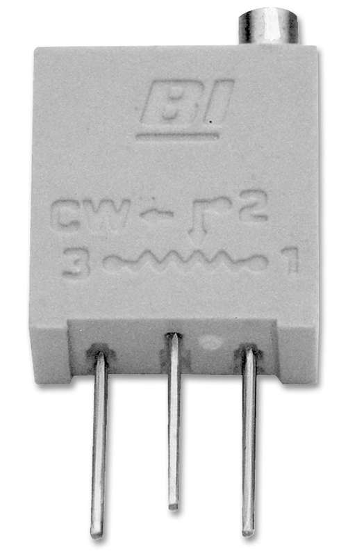 TT Electronics (67WR2KLF) Trimpot, Multi Turn, Cermet, Top Adjust, 2 kohm