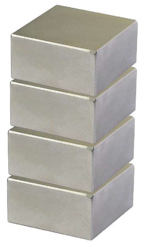 Eclipse Magnetics (N818) Bar Magnet, Neodymium Block, 25 mm X 10 mm X 5 mm