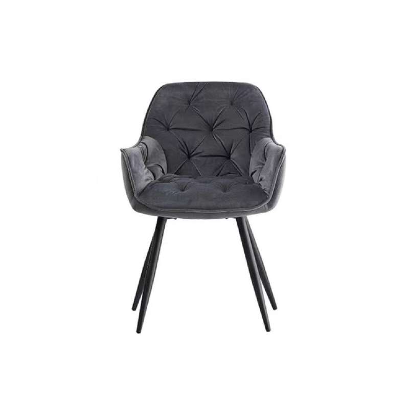 Linx Posh Occassional Grey Dining Chair - 2 Pack