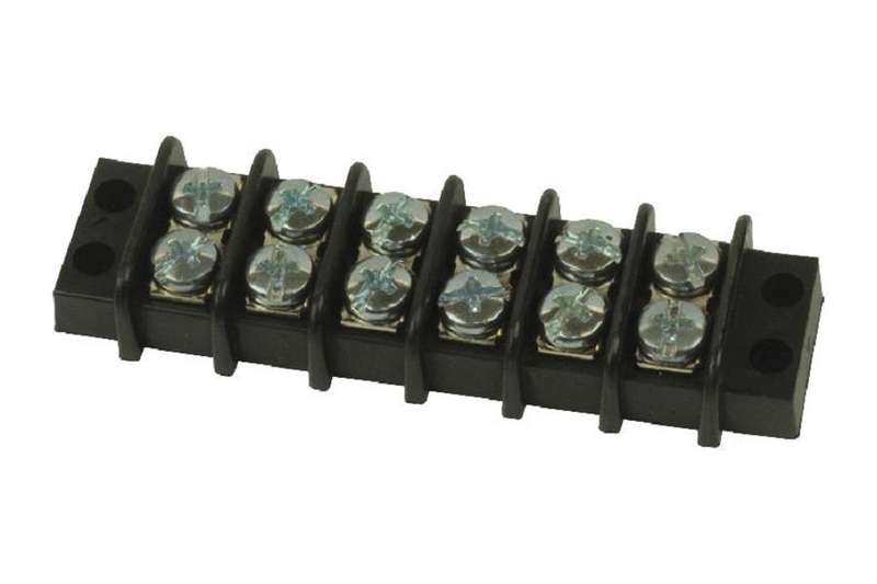 Molex (38770-0106) Panel Mount Barrier Terminal Block, 2 Row, 6 Ways