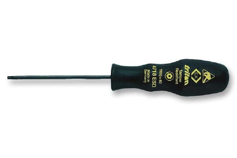 CK Tools (T4718ESD 15) Screwdriver, Torx, Tamper Resistant, ESD Handle, T15